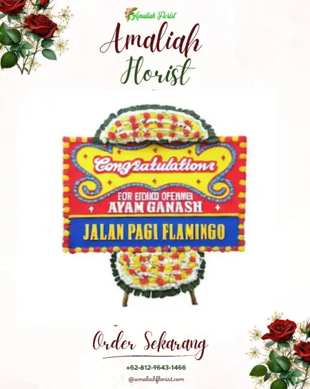 Sewa Papan Bunga Saganten